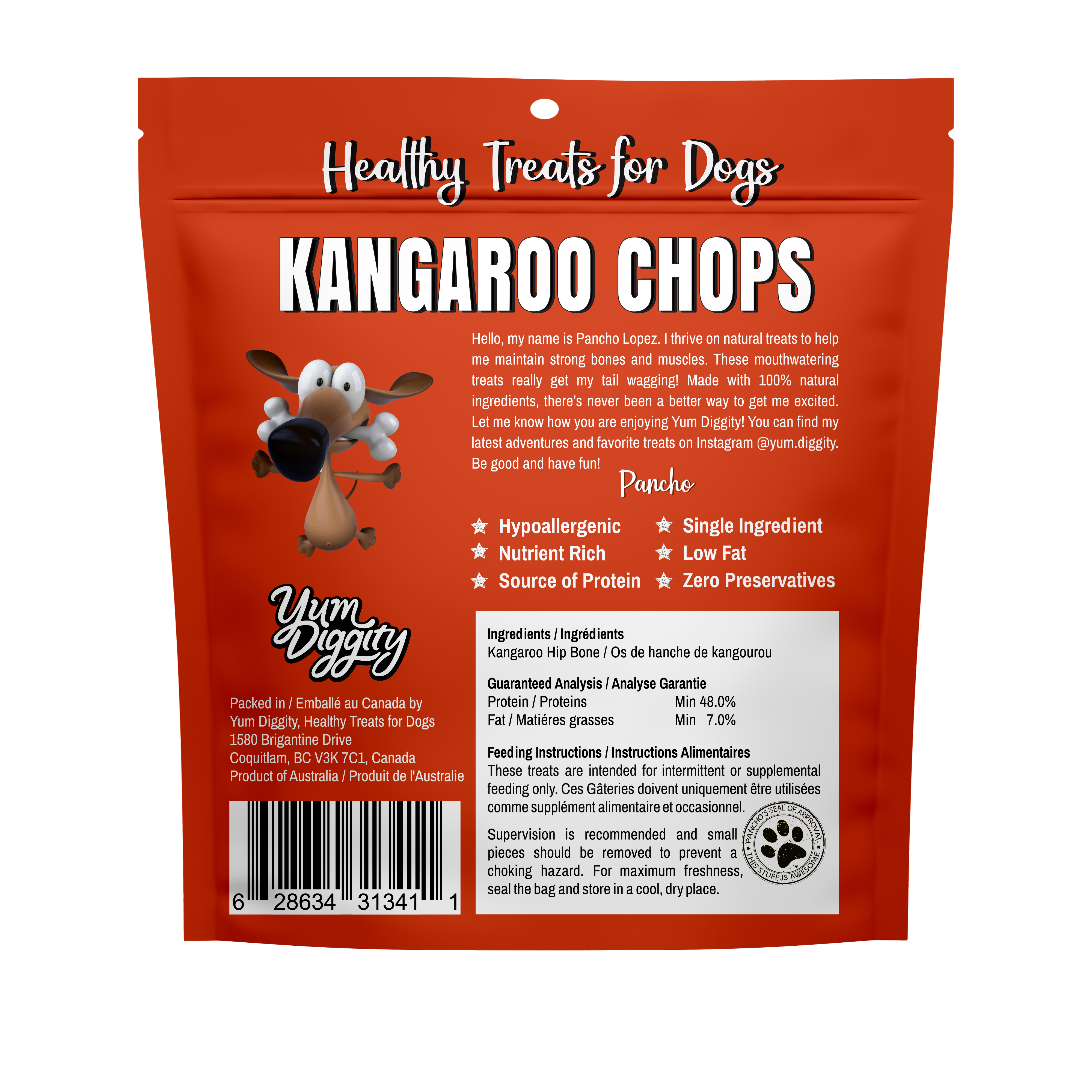 Yum Diggity - Kangaroo Chops