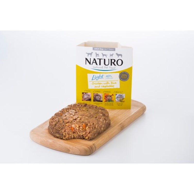 Naturo - Dog Trays - Light Chicken & Rice with Veg (400g - Case of 7)