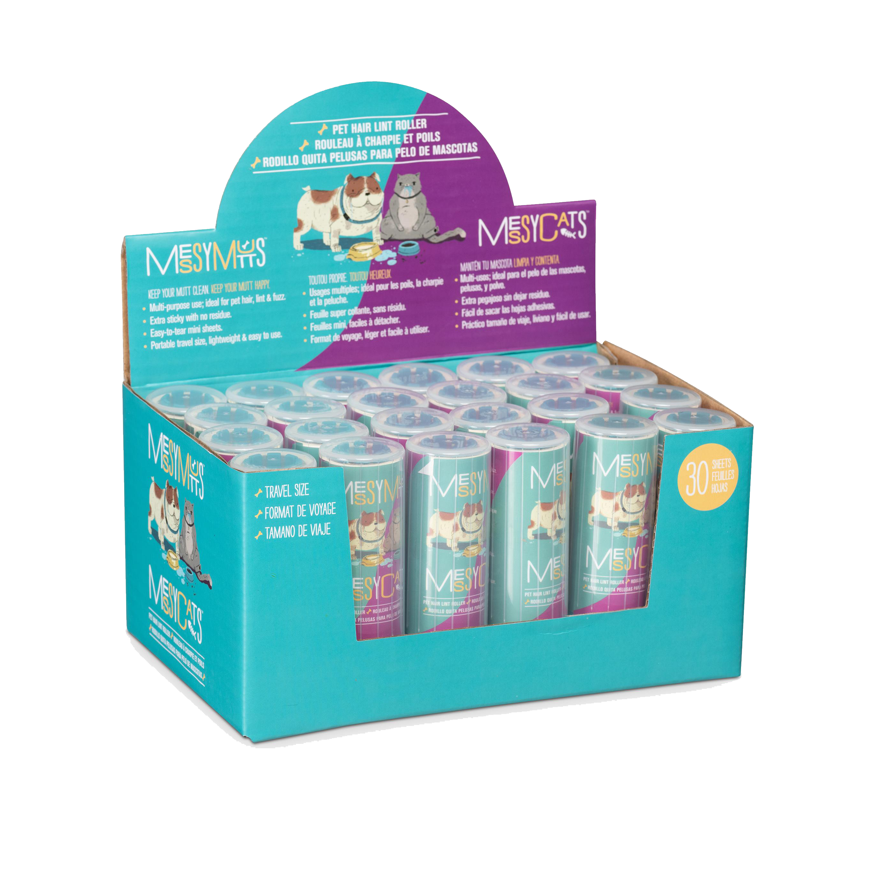 Messy Mutts - Travel - Lint Rollers - Display