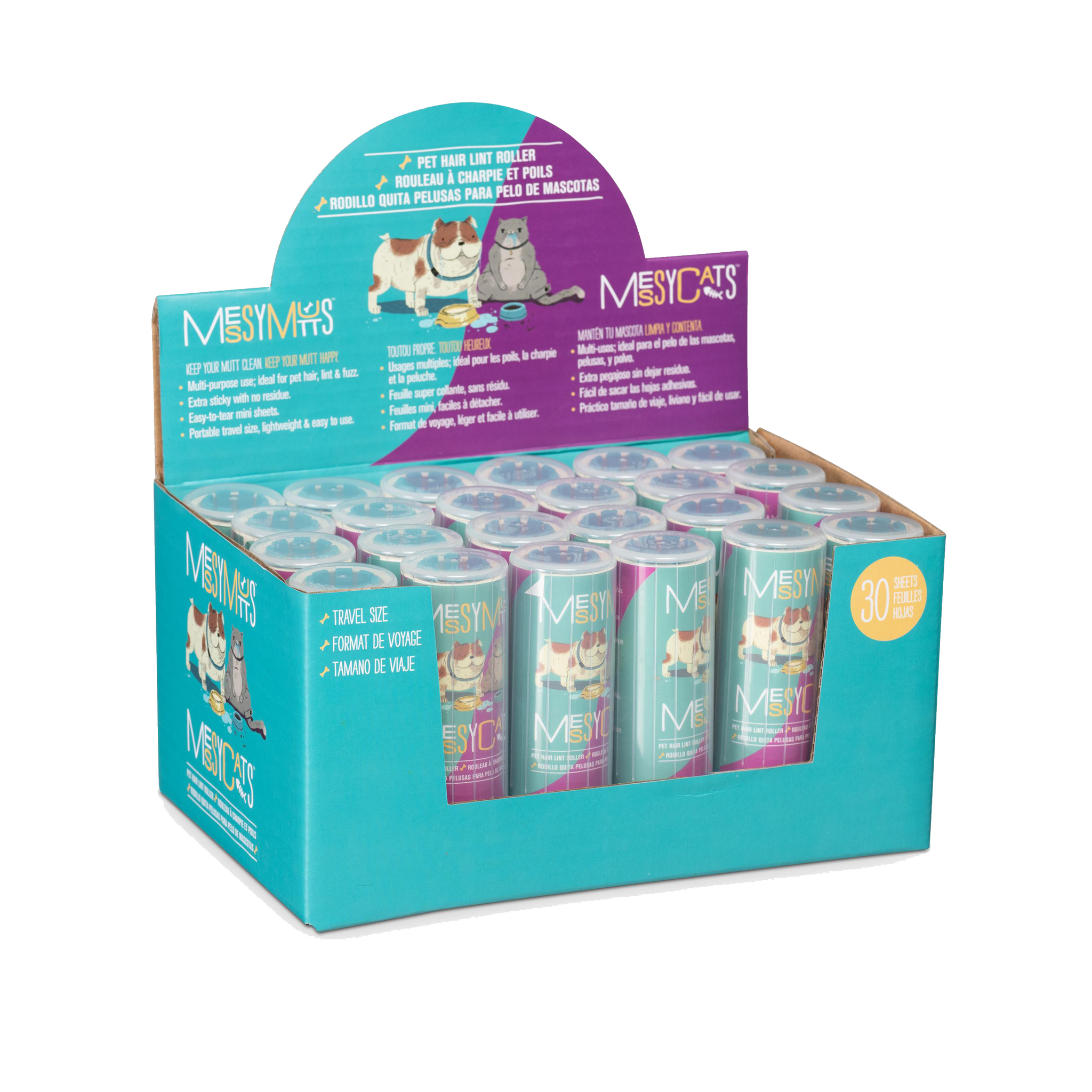 Messy Mutts - Travel - Lint Rollers - Display