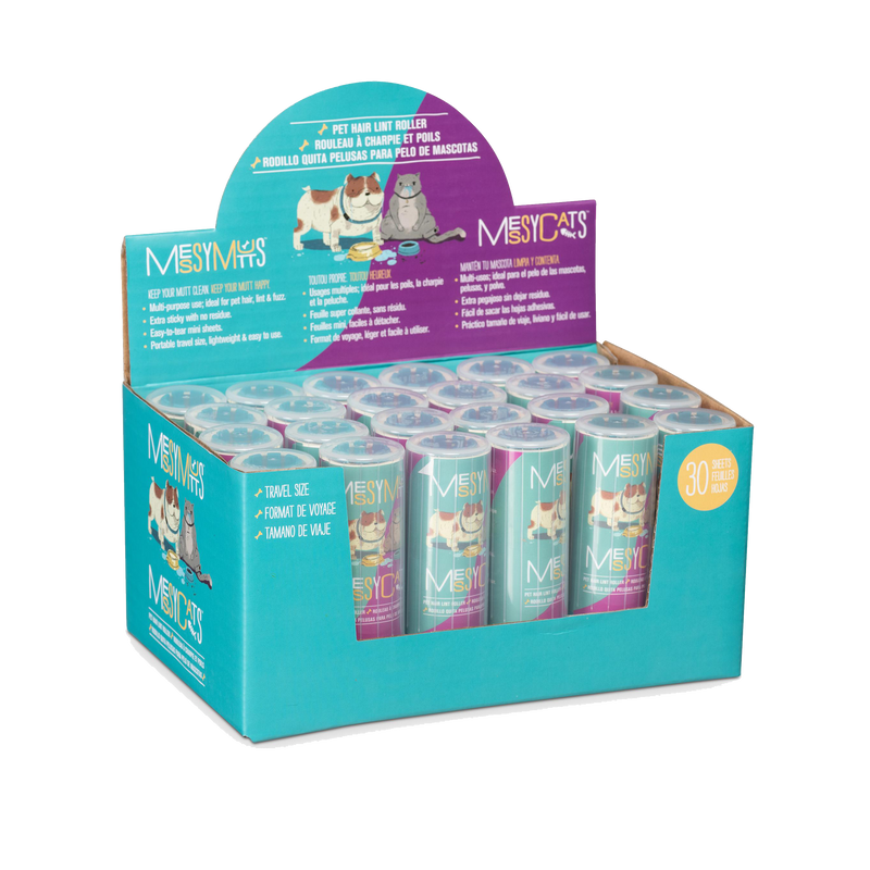 Messy Mutts - Travel Lint Rollers Display