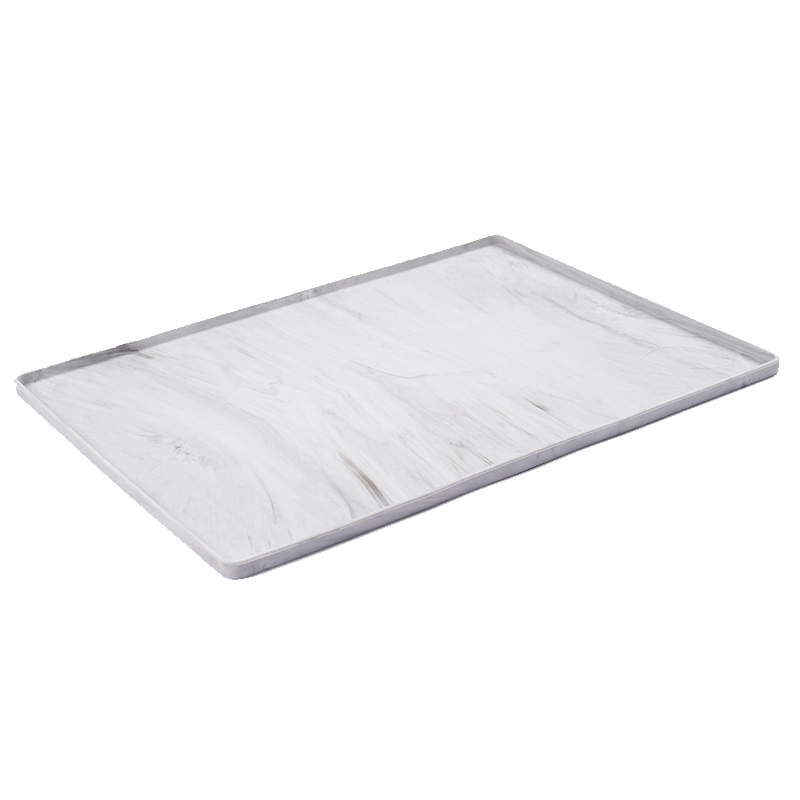 Messy Mutts - Silicone Bowl Mat with Raised Edge (Marble)