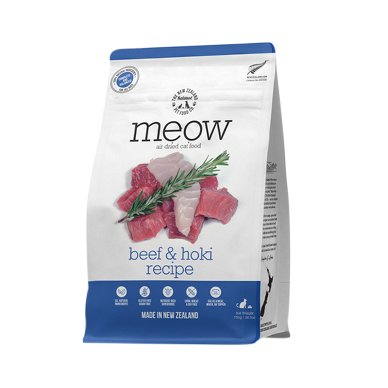 NZ Natural Pet Food Co - Air Dried  - Food - Meow Beef & Hoki  - pets canada