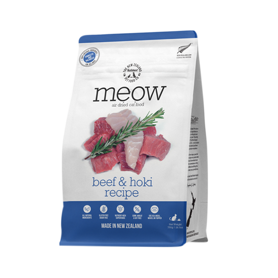 NZ Natural Pet Food Co - Air Dried  - Food - Meow Beef & Hoki  - pets canada