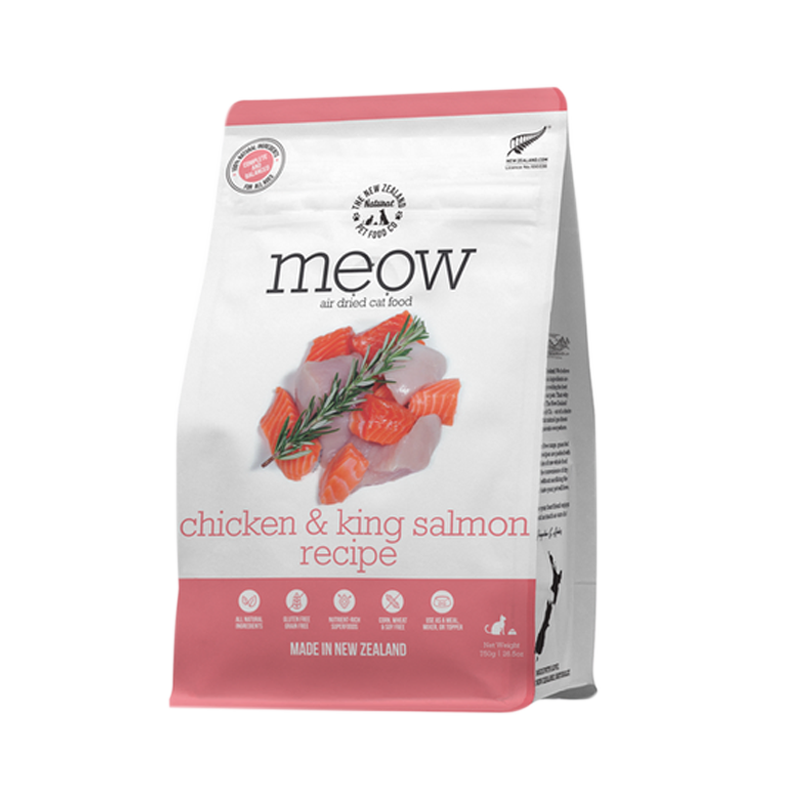 NZ Natural Pet Food Co - Air Dried  - Food - Meow Chicken & King Salmon  - pets canada