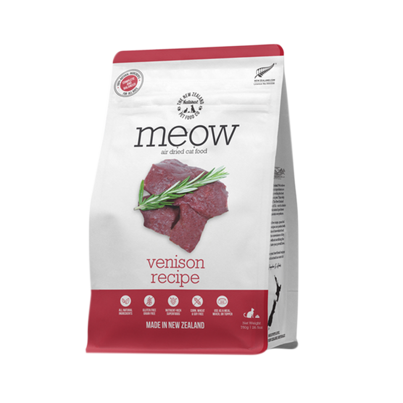 NZ Natural Pet Food Co - Air Dried  - Food - Meow Venison - 100g [April Expiry]