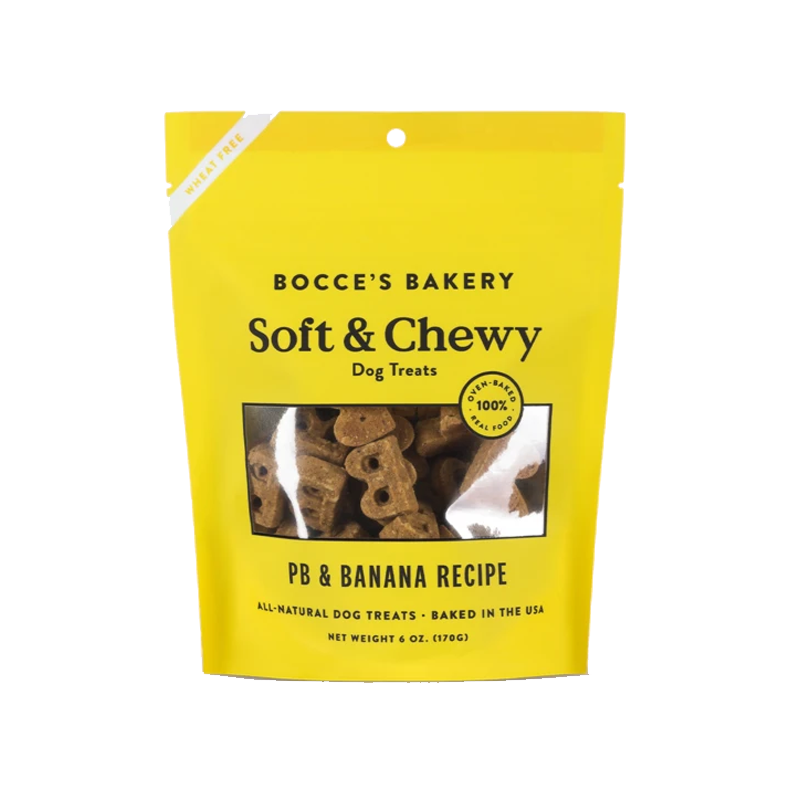 Bocce's Bakery - Soft & Chewy - Peanut Butter and Banana - 6oz