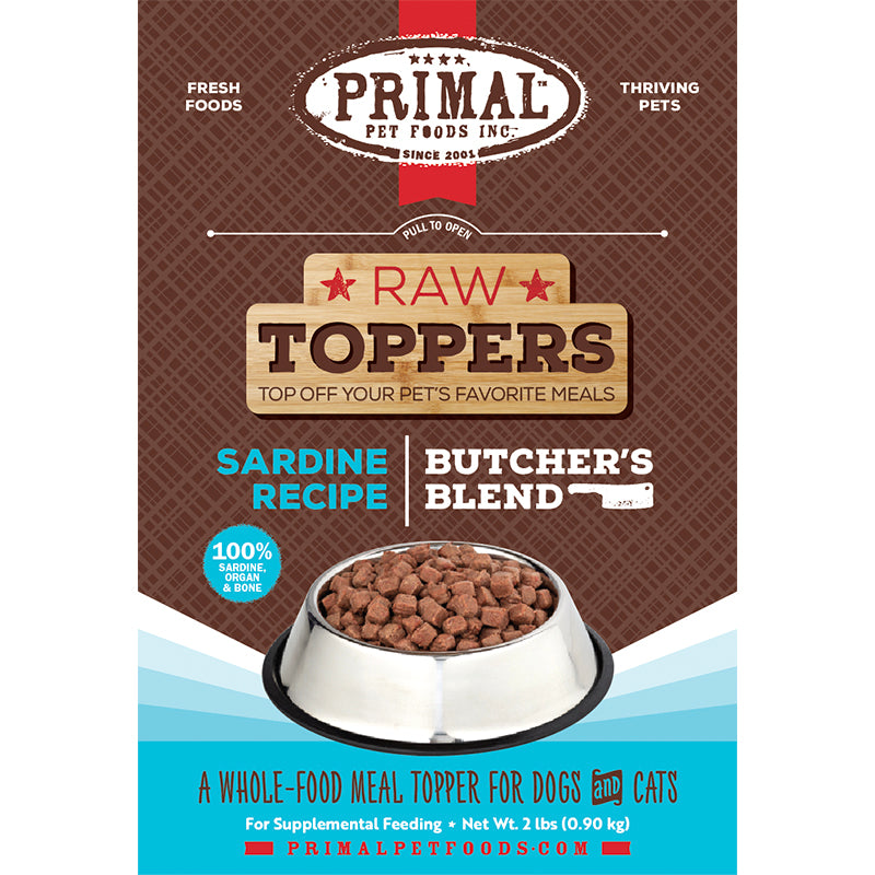 PRIMAL - Sardine Butcher's Blend Topper - 2lb