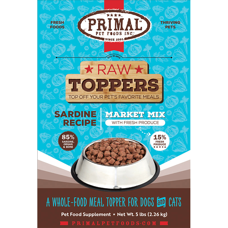 PRIMAL - Sardine Market Mix Topper - 5lb