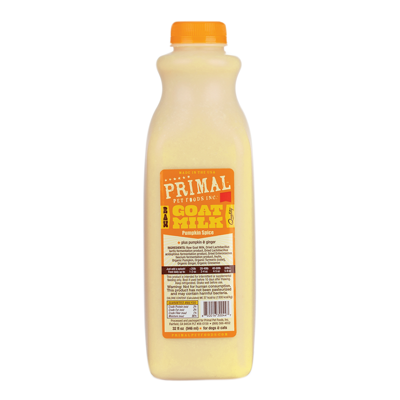 Primal - Raw Goats Milk - Pumpkin Spice 32oz