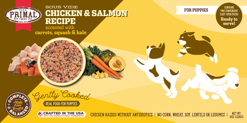 PRIMAL - Gently Cooked Puppy Chicken & Salmon Recipe - 8oz