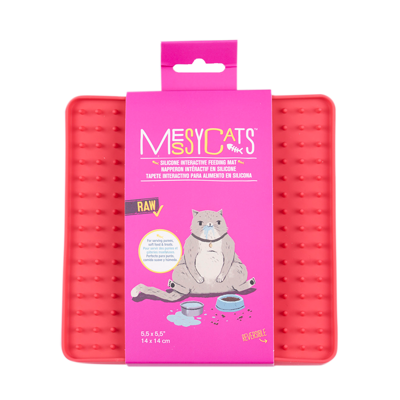 Messy Cats - Feeding Mat - Interactive - Silicone - Reversible