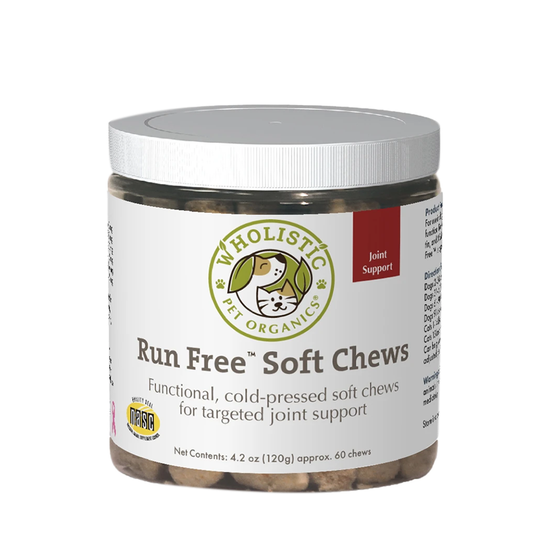 Wholistic Pet Organics - Run Free Hip & Joint Soft Chews - 60 count