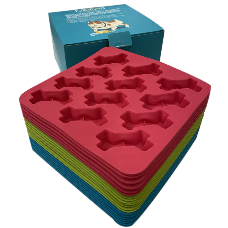 Messy Mutts - Treat Maker - Bake & Freeze - Silicone - Bone - Display (20)