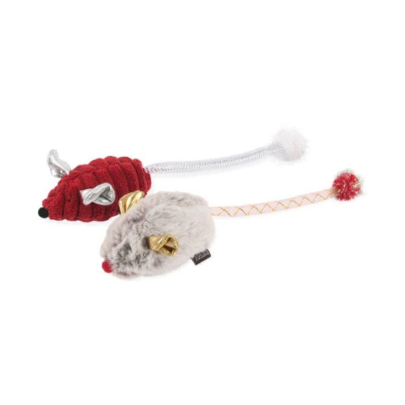 PLAY - Catnip - Toy - Feline Frenzy - Holiday - Twice as Mice  (Set of 2)