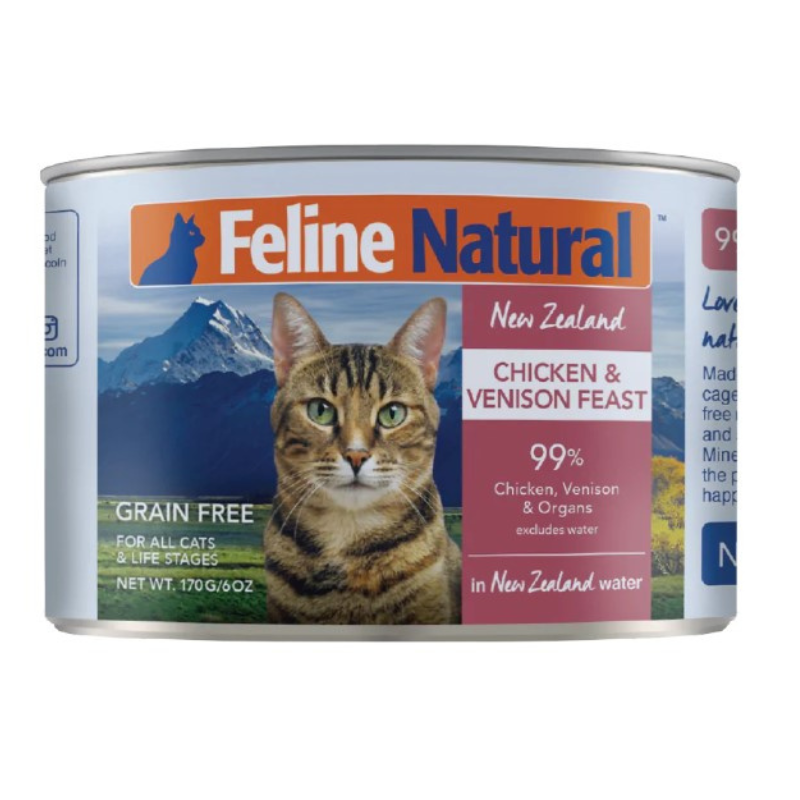 Feline Natural - Chicken & Venison Feast Can (12)
