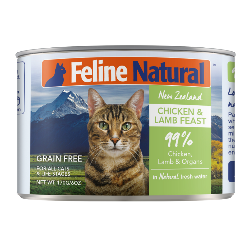 Feline Natural - Chicken & Lamb Can- 170g (case of 12)