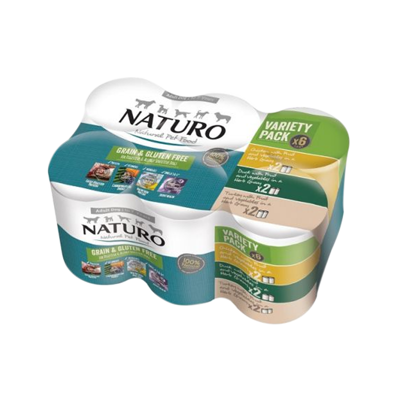 Naturo - Dog Cans - Grain Free Variety Pack 6pk (Case of 4)