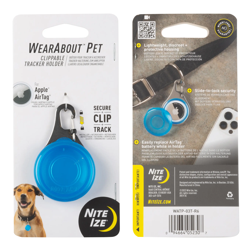 NITE IZE - WearAbout Pet Clippable Tracker Holder - Blue