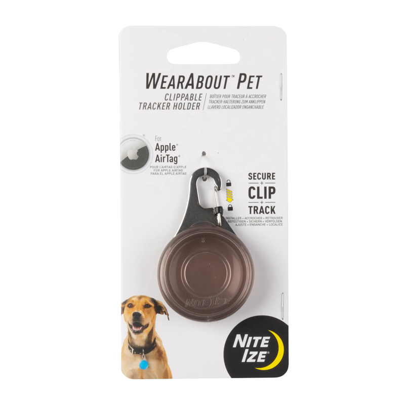 NITE IZE - WearAbout Pet Clippable Tracker Holder - Smoke