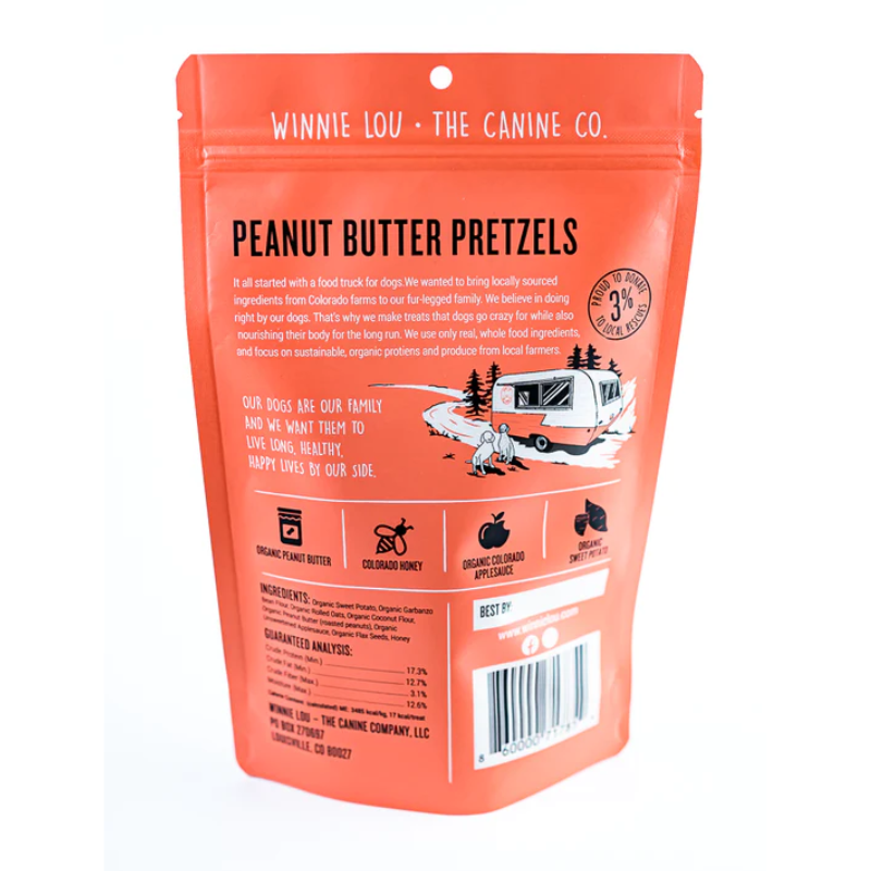 Winnie Lou- Peanut Butter Pretzels - 4oz (Case of 6)