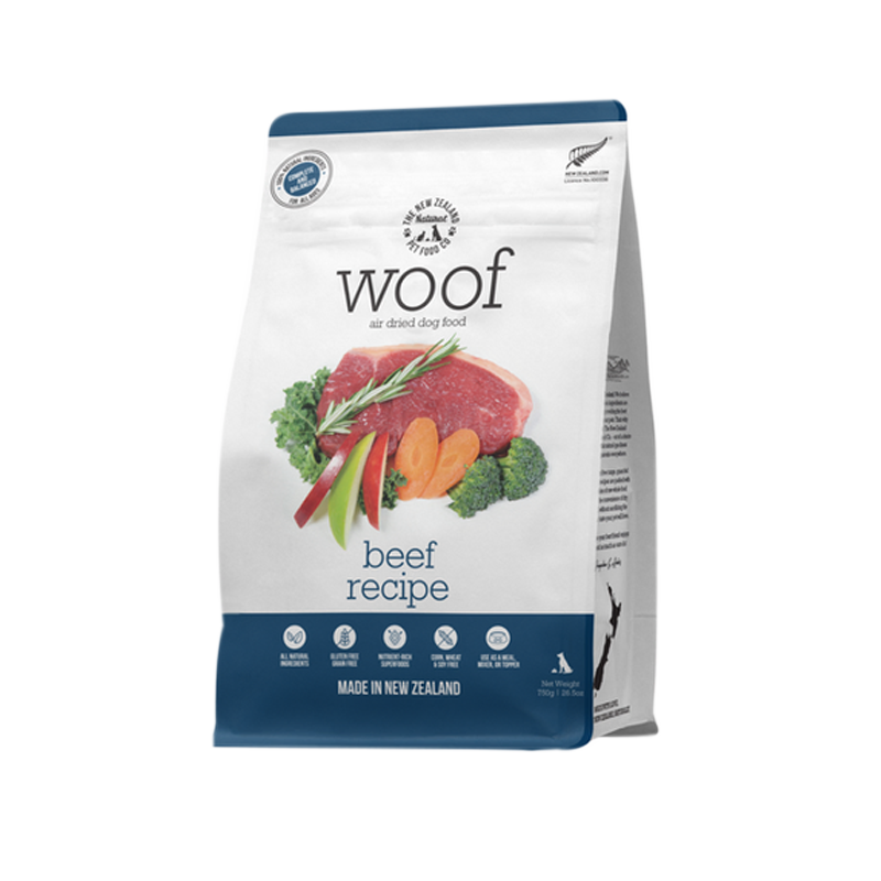 NZ Natural Pet Food Co - Air Dried  - Food - Woof Beef  - pets canada