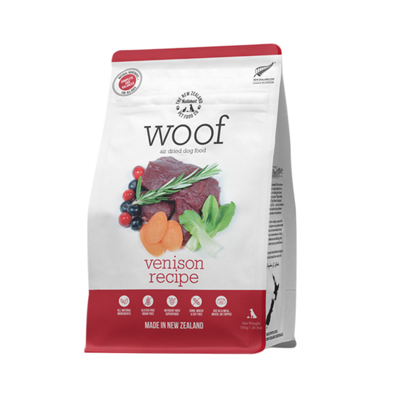 NZ Natural Pet Food Co - Air Dried  - Food - Woof Venison - pets canada