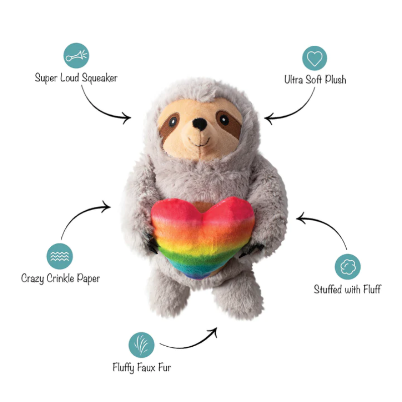 Fringe Studio - Follow Your Rainbow Plush Dog Toy