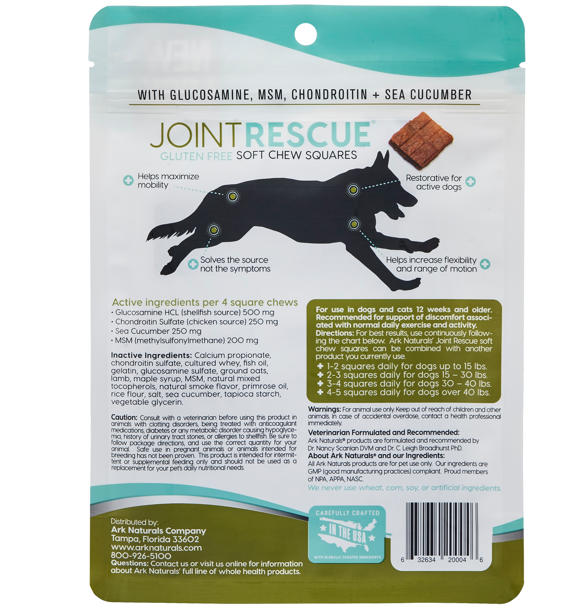 Ark Naturals - Soft Chews - Joint Rescue - Lamb (Wheat free) 9oz