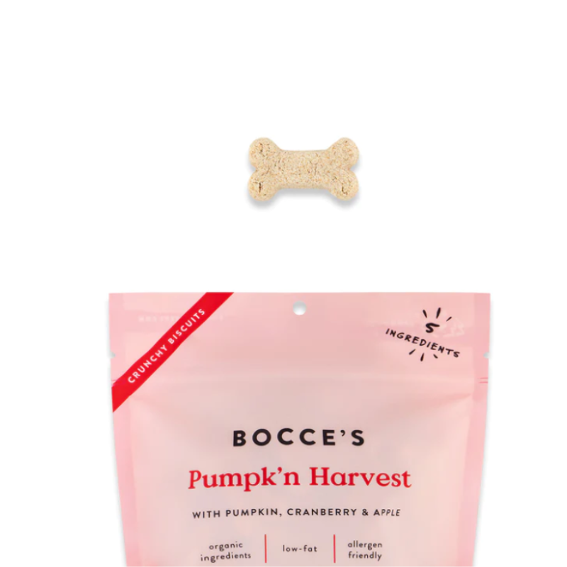 Bocce's Bakery - Pumpk'n Harvest Small Batch Dog Biscuits - 12oz