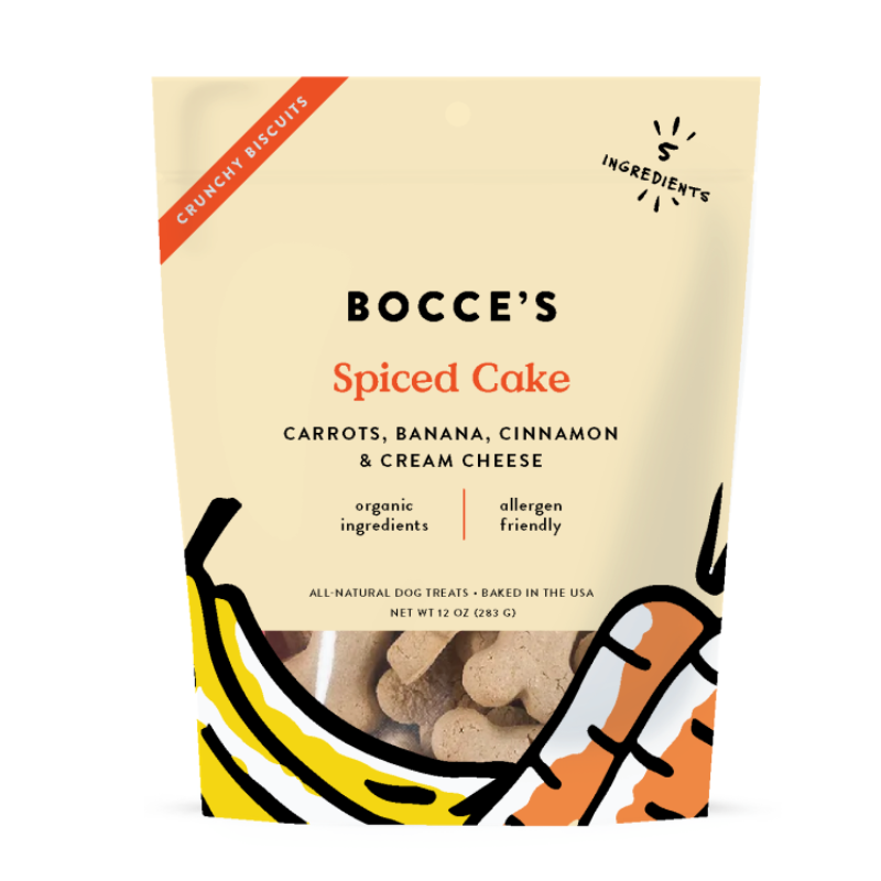 Bocce's Bakery - Spiced Cake Small Batch Dog Biscuits - 12oz