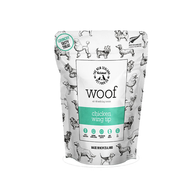 NZ Natural Pet Food Co - Air Dried- Treats - Woof -  Chicken Wing Tip 50g