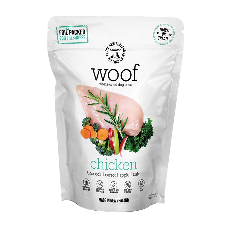 NZ Natural Pet Food Co - Freeze Dried - Treats - Woof -  Chicken - pets canada